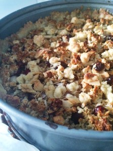 Granolakakku valmiina vuoassa